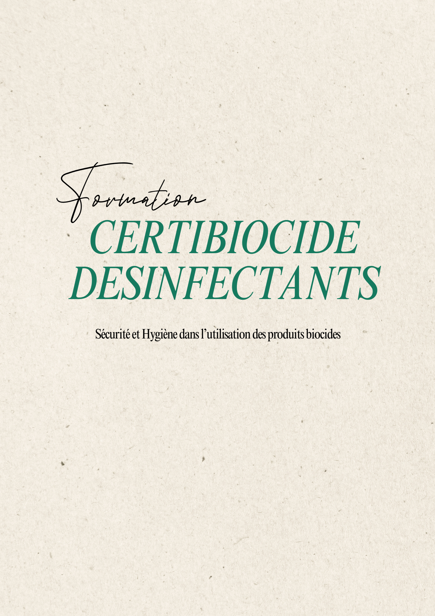 4. Formations certibiocide "desinfectant"
